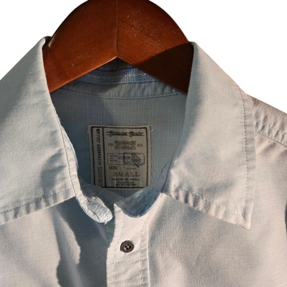 Colours by Alexander Julian Vintage Men size S Blue Long Sleeve Button Up Shirt - Picture 3 of 13